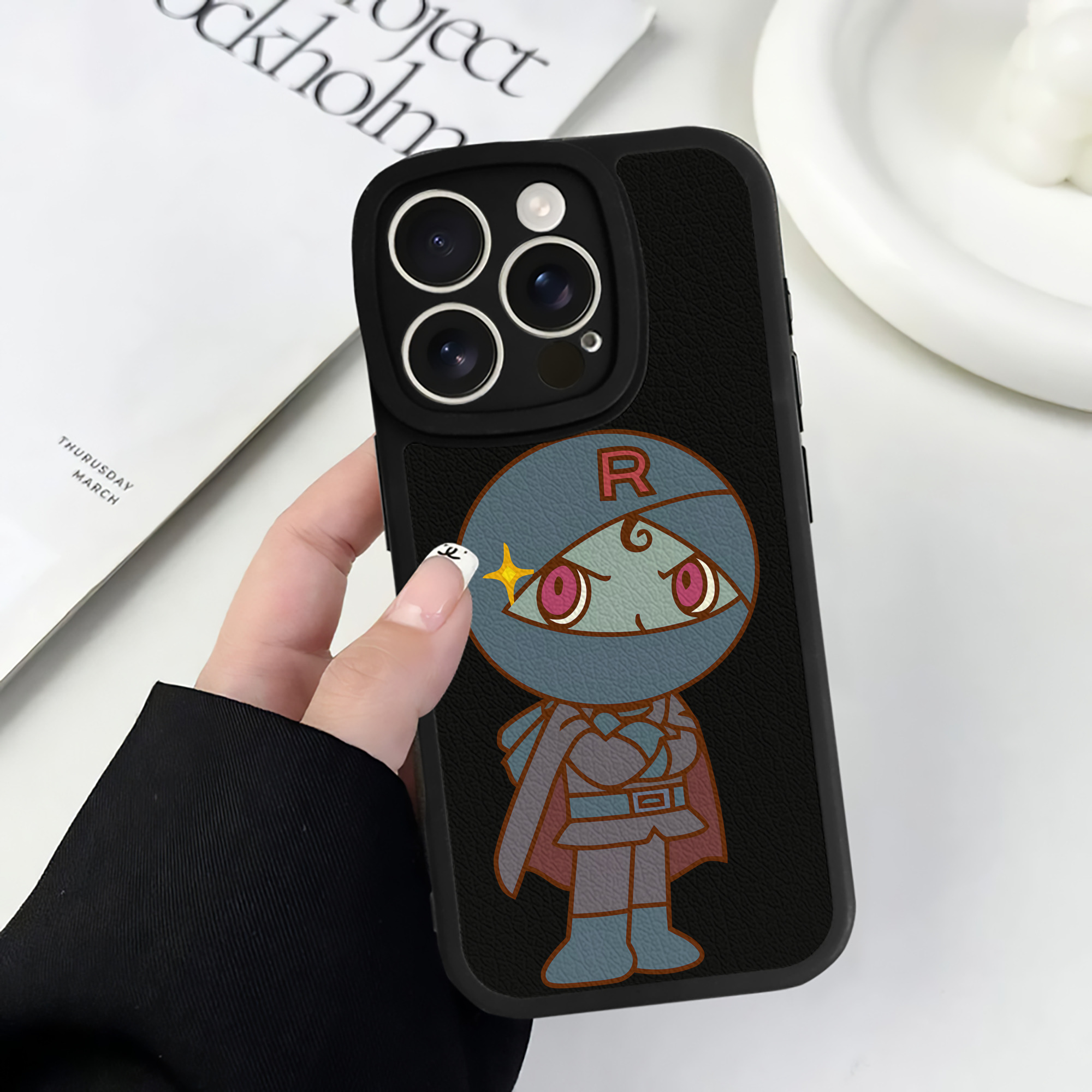 （画像用） アンパンマン Anpanman 【iPhone 16シリーズ対応】シリコンスマホケース（レザー調） 材質：シリコン